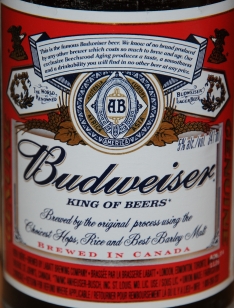 Budweiser close up