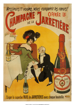 vintage champagne poster