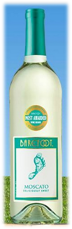 Best Bites Barefoot Wine Moscato bottle